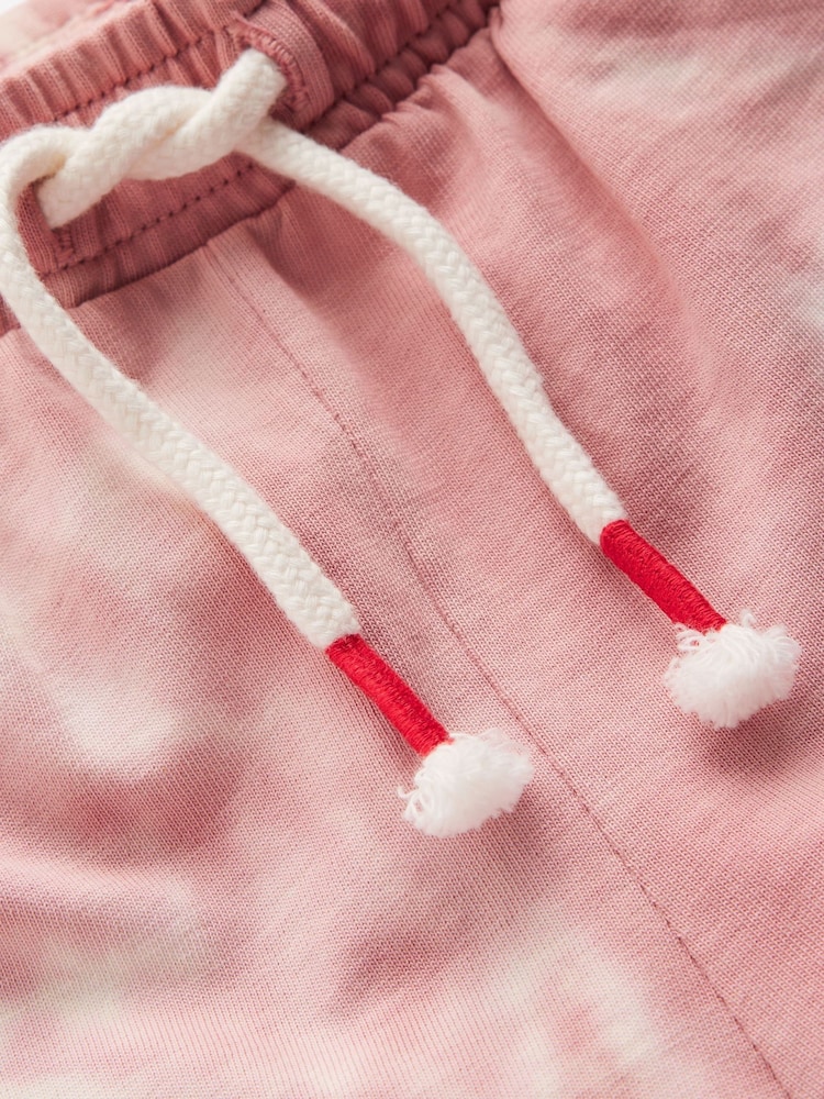 Boden Pink Tie Dye Jersey Shorts - Image 3 of 3