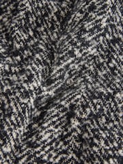 Back/White Speckled Tie Waist Coat Cover-Up - Image 8 of 9