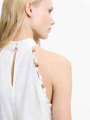 French Connection White White Calissa Embroidered Blouse - Image 3 of 6