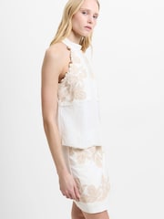French Connection White White Calissa Embroidered Blouse - Image 4 of 6