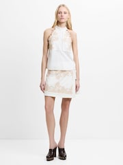 French Connection White White Calissa Embroidered Blouse - Image 5 of 6