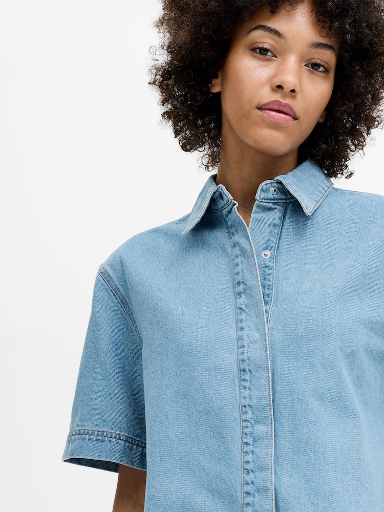 Camisa Denim de manga corta Sam de French Connection - Imagen 2 de 7