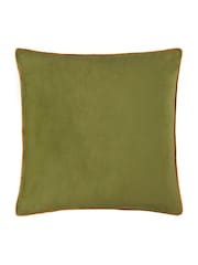 Furn Olive Ginger Meridian Velvet 45cm X 45cm Feather Filled 45 x 45cm Cushion - Image 2 of 7