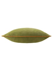 Furn Olive Ginger Meridian Velvet 45cm X 45cm Feather Filled 45 x 45cm Cushion - Image 3 of 7