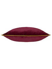 Furn Maroon Moss Meridian Velvet Feather Filled 55 x 55cm Cushion - Image 3 of 6