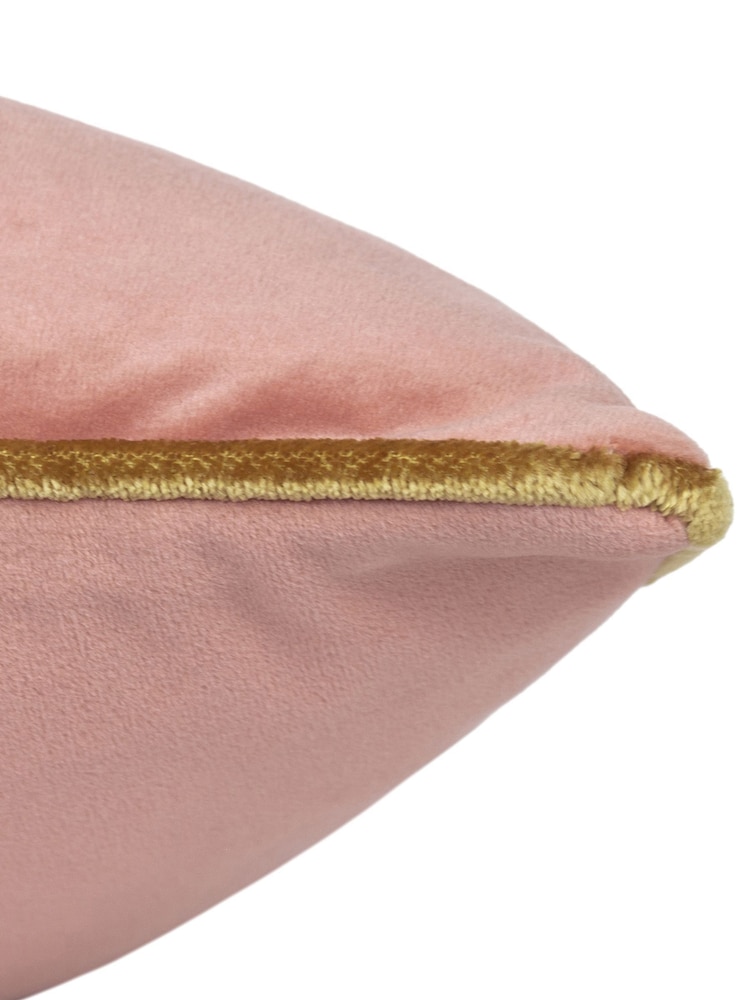 Furn BlushGold Meridian Velvet 45cm X 45cm Feather Filled 45 x 45cm Cushion - Image 5 of 5