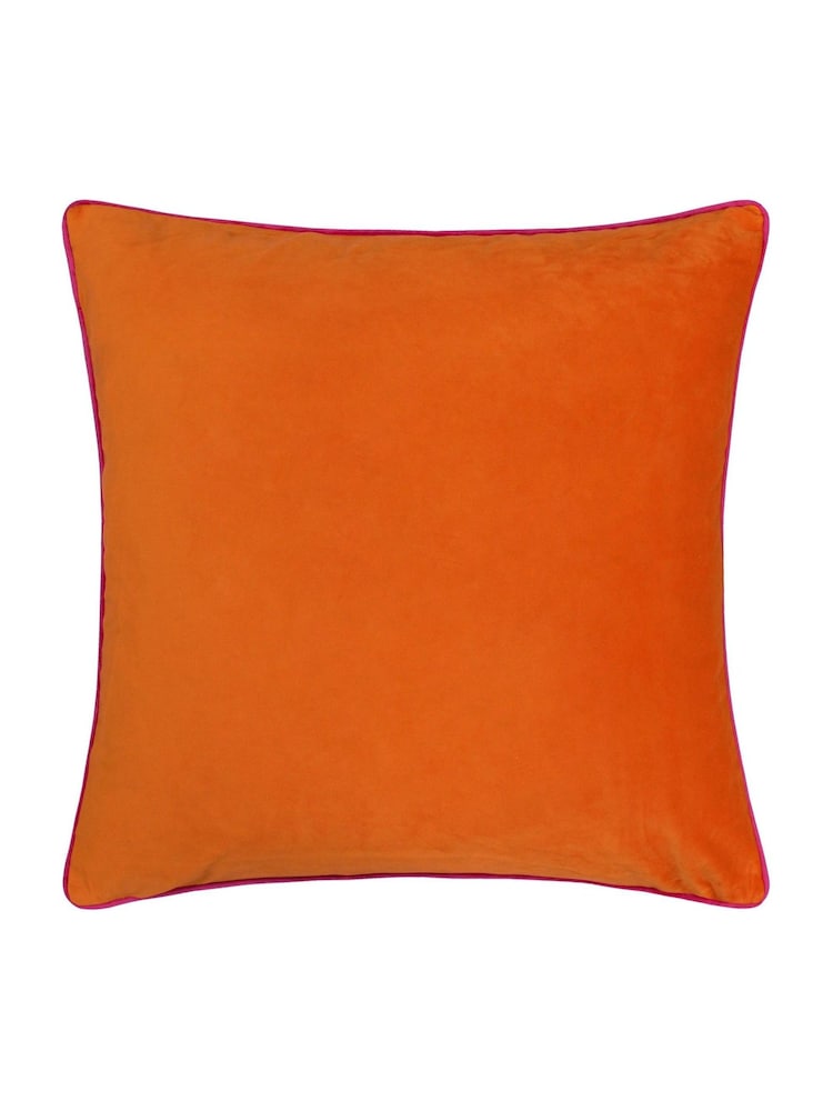 Furn Clementine Hot Pink Meridian Velvet 45cm X 45cm Feather Filled 45 x 45cm Cushion - Image 2 of 5 Furn Clementine Hot Pink Meridian Velvet 45cm X 45cm Feather Filled 45 x 45cm Cushion - Image 2 of 5