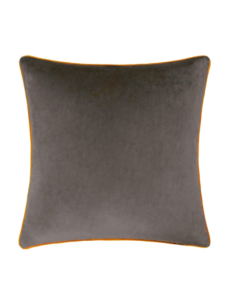 Furn Mocha Pumpkin Meridian Velvet Feather Filled 55 x 55cm Cushion - Image 2 of 5 Furn Mocha Pumpkin Meridian Velvet Feather Filled 55 x 55cm Cushion - Image 2 of 5