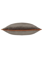 Furn Mocha Pumpkin Meridian Velvet Feather Filled 55 x 55cm Cushion - Image 3 of 5