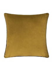 Furn Moss Charcoal Meridian Velvet Feather Filled 55 x 55cm Cushion - Image 5 of 7