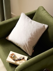 Furn Dove Charcoal Meridian Velvet 45cm X 45cm Feather Filled 45 x 45cm Cushion - Image 1 of 5