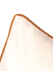 Furn Ecru Ginger Meridian Velvet 45cm X 45cm Feather Filled 45 x 45cm Cushion - Image 5 of 5