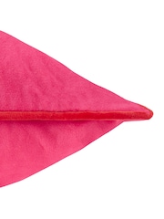 Furn Hot Pink Red Meridian Velvet Feather Filled 45 x 45cm Cushion - Image 6 of 7