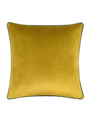 Furn Moss Emerald Meridian Velvet 45cm X 45cm Feather Filled 55 x 55cm Cushion - Image 4 of 6
