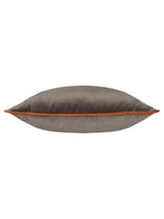 Furn Mocha/Pumpkin Meridian Velvet Feather Filled 45 x 45cm Cushion - Image 4 of 5