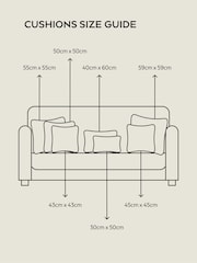 Furn Charcoal/Dove Meridian Velvet Feather Filled 55 x 55cm Cushion - Image 4 of 7