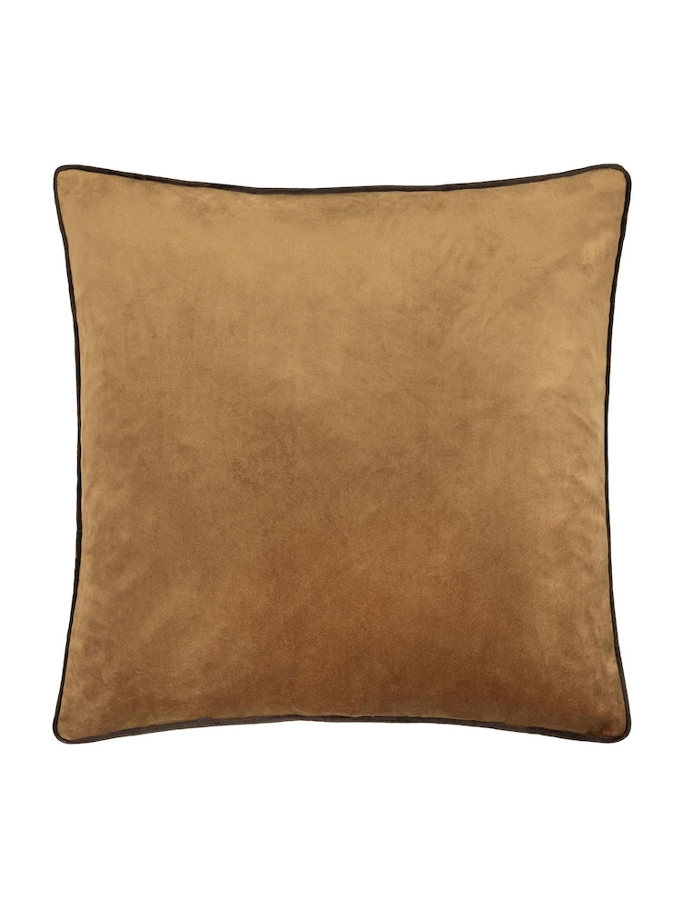 Furn Caramel Chocolate Meridian Velvet 45cm X 45cm Feather Filled 55 x 55cm Cushion - Image 2 of 4 Furn Caramel Chocolate Meridian Velvet 45cm X 45cm Feather Filled 55 x 55cm Cushion - Image 2 of 4