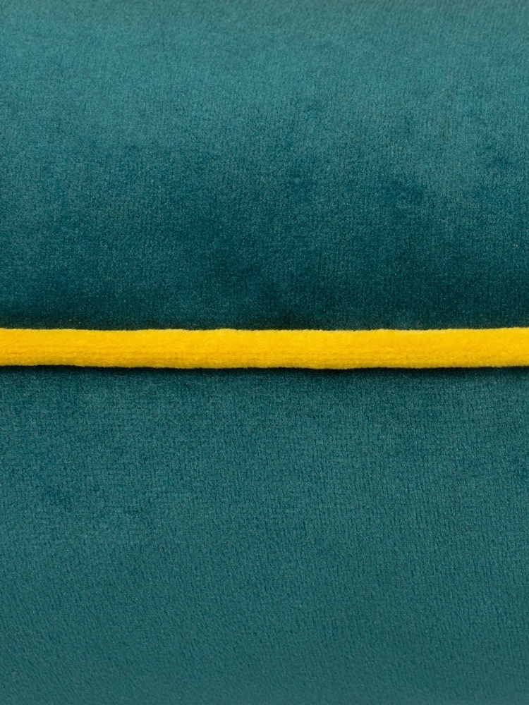 Furn Teal/Cylon Meridian Velvet Feather Filled 45 x 45cm Cushion - Image 5 of 5 Furn Teal/Cylon Meridian Velvet Feather Filled 45 x 45cm Cushion - Image 5 of 5