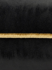 Furn BlackGold Meridian Velvet 55cm X 55cm Feather Filled Cushion - Image 5 of 5