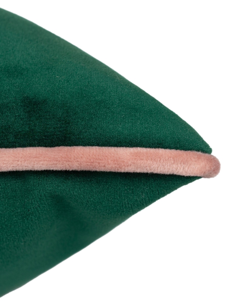 Furn Emerald Blush Meridian Velvet 45cm X 45cm Feather Filled 55 x 55cm Cushion - Image 6 of 6 Furn Emerald Blush Meridian Velvet 45cm X 45cm Feather Filled 55 x 55cm Cushion - Image 6 of 6