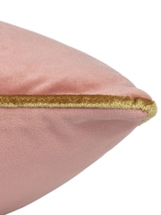 Furn Blush/Gold Meridian Velvet 55cm X 55cm Feather Filled Cushion - Image 7 of 8