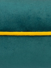 Furn Teal Cylon Meridian Velvet Feather Filled 55 x 55cm Cushion - Image 6 of 6