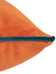 Furn Tiger/Teal Meridian Velvet Feather Filled 45 x 45cm Cushion - Image 5 of 5