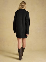 Svart - Joules Collared Knitted Mini Dress - Bilde 2 av 6