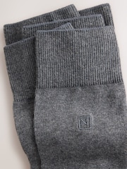 Grey Embroidered Lasting Fresh  N Logo Heel Socks - Image 2 of 5