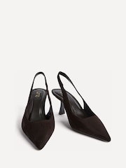 Linzi Brown Featured Slingback Court Heels - Image 4 of 6