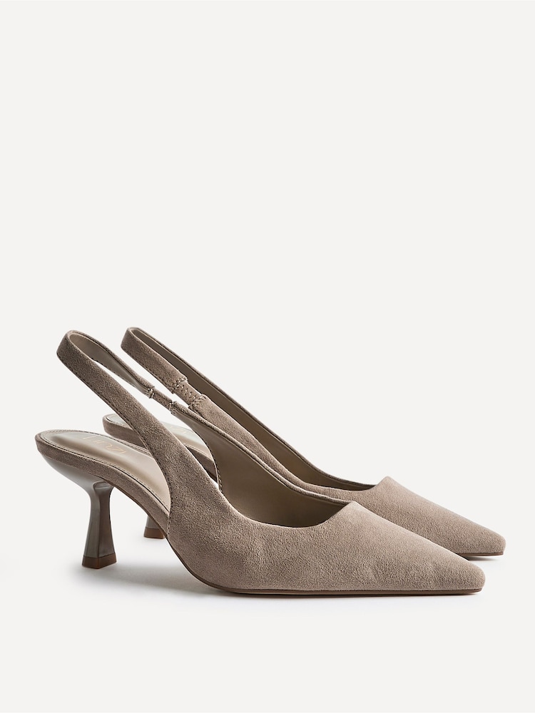 Linzi Natural Featured Slingback Court Heels - Image 5 of 5 Linzi Natural Featured Slingback Court Heels - Image 5 of 5