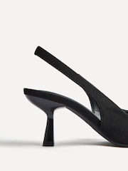 Linzi Black Featured Slingback Court Heels - Image 5 of 5