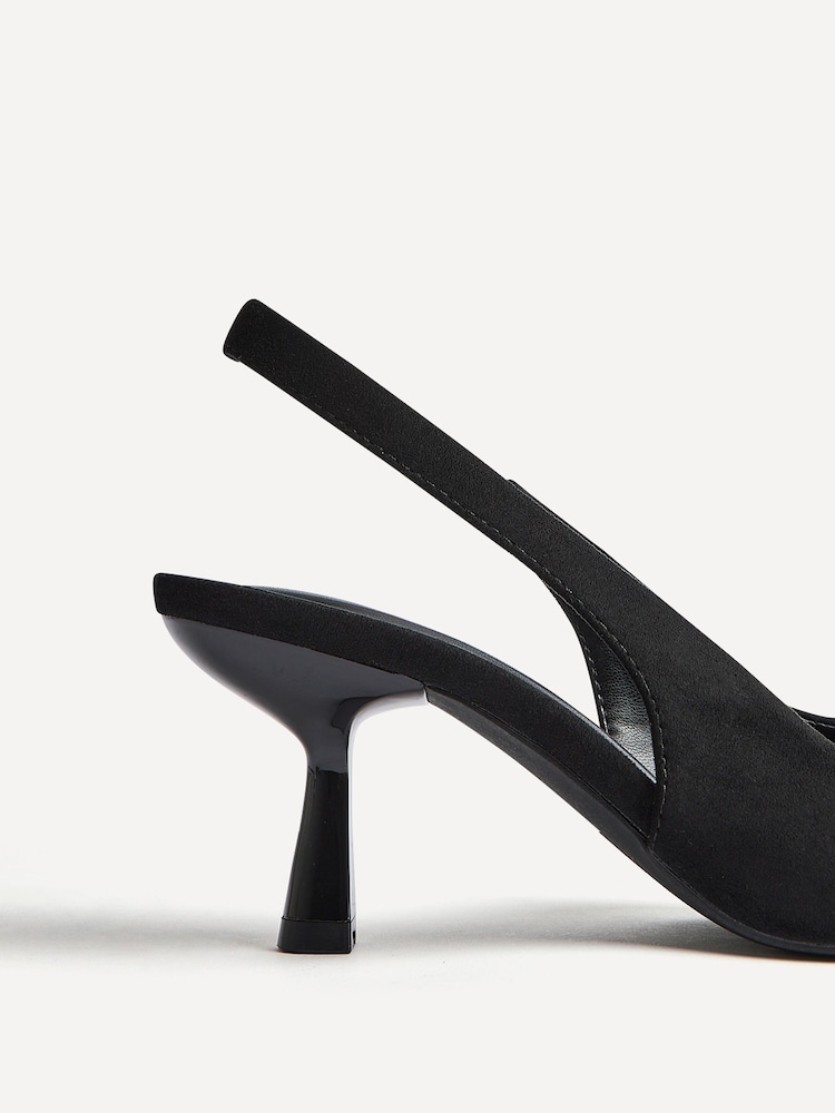 Linzi Black Featured Slingback Court Heels - Image 5 of 5 Linzi Black Featured Slingback Court Heels - Image 5 of 5