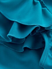 Boden Blue Ruffle Strap Swimsuit - Image 6 of 6