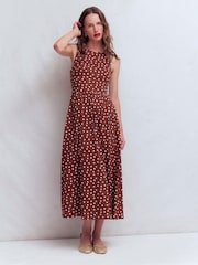 Boden Saoirse Smocked Jersey Dress - Imagen 4 de 7