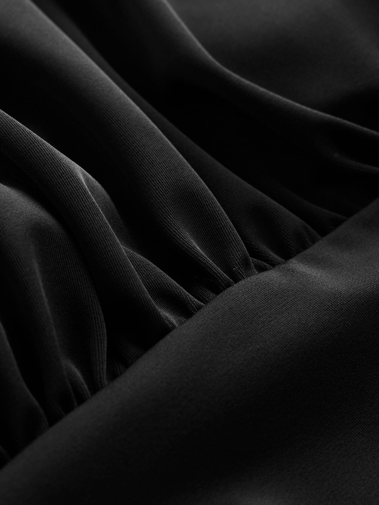 Boden Black Skiathos Ruched Panel Swimsuit - Image 6 of 6