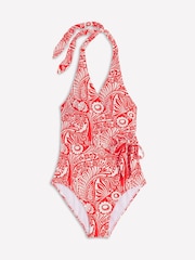 Boden Red Tilos Tie Side Swimsuit - Image 5 of 6