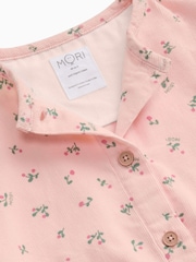 MORI Pink Frilled Soft Cotton Corduroy Jacket - Image 3 of 3