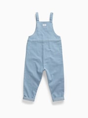 MORI Blue Soft Stripe Denim Dungarees - Image 2 of 2