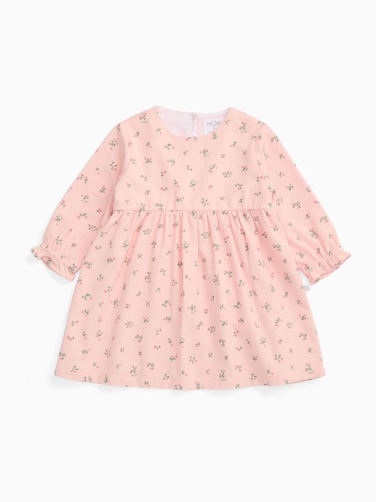MORI Pink Frilled Soft Cotton Corduroy Dress - Image 2 of 2