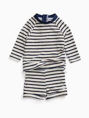 MORI Blue Sun Safe Long Sleeve Rash Vest Swim Top - Image 3 of 5