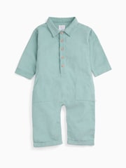 MORI Green Soft Cotton Corduroy Jumpsuit - Image 2 of 3