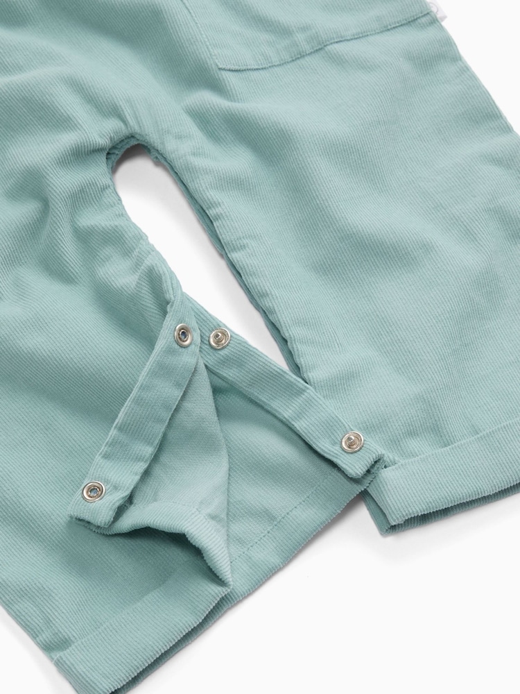 MORI Green Soft Cotton Corduroy Jumpsuit - Image 3 of 3