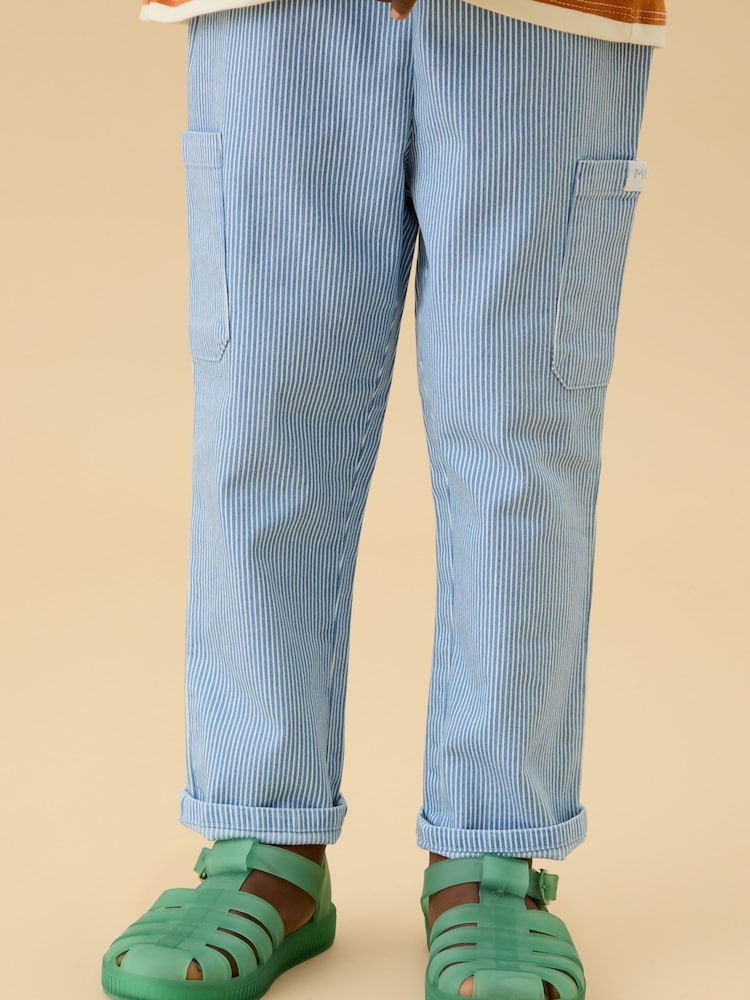 MORI Blue Soft Stripe Pull Up Denim Jeans - Image 2 of 3