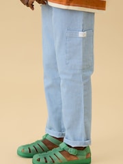 MORI Blue Soft Stripe Pull Up Denim Jeans - Image 3 of 3
