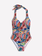 Boden Cream Sorrento Hoop Sash Swimsuit - Image 6 of 7