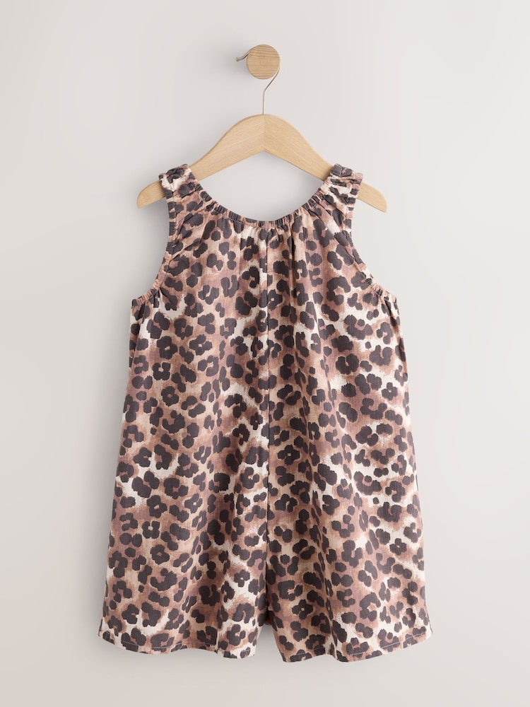 Leopard Animal Print Playsuit (3-16yrs) - Image 2 of 4