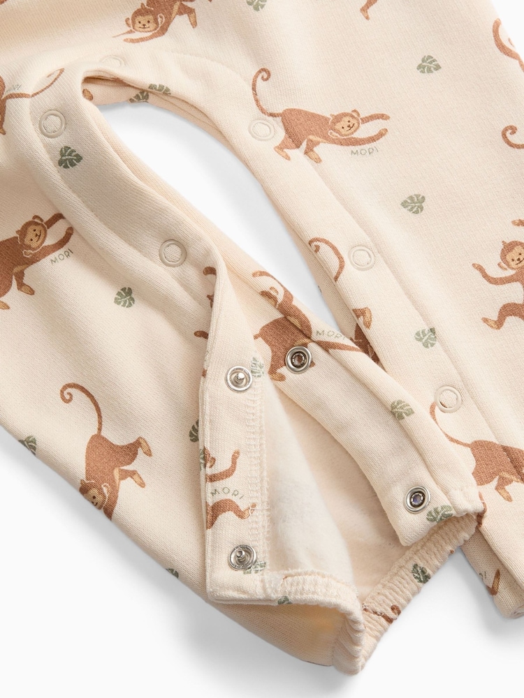 MORI Cream Monkey Supersoft Dungarees - Image 2 of 2 MORI Cream Monkey Supersoft Dungarees - Image 2 of 2