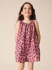 Estampado Animal Leopardo Rosa - Mono corto (3-16años) - Imagen 1 de 4