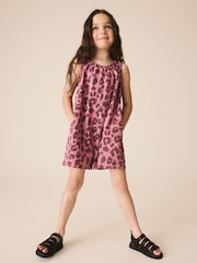 Estampado Animal Leopardo Rosa - Mono corto (3-16años) - Imagen 2 de 4